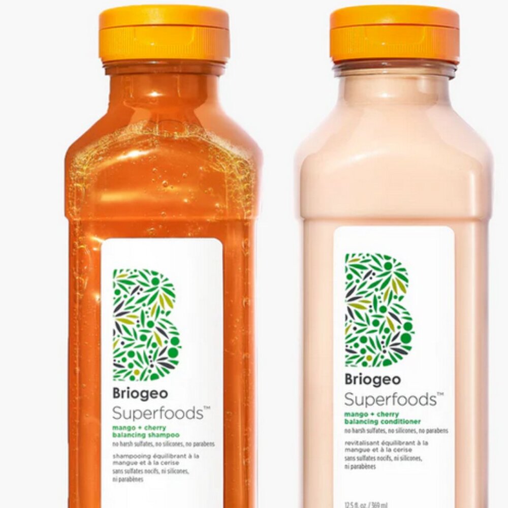 NEW✅BRIOGEO Mango & Cherry SuperFoods Hair Pack 🍒